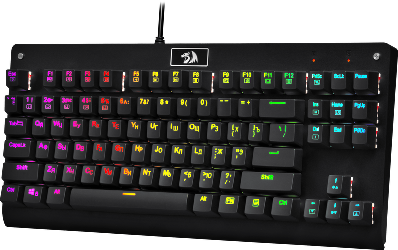 Клавиатура Redragon Dark Avenger 2 RGB, RU, компактная,подсветка Defender