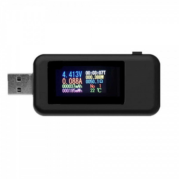 USB тестер KEWEISI KWS-MX18 чёрный