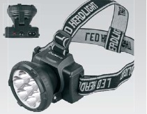 Фонарь  Ultra Flash  LED 5362 (налобн аккум 220В,черный,7LED,2реж,пласт,бокс)