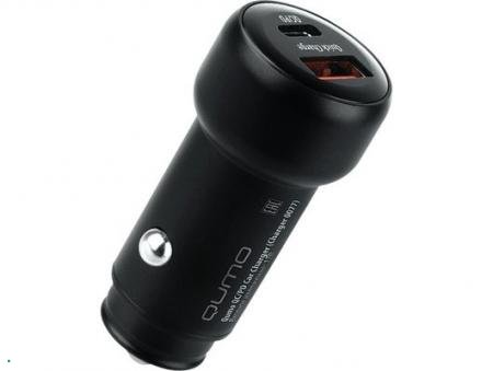 Авто зарядное устр-во Qumo 5.2A, 2 USB, черный