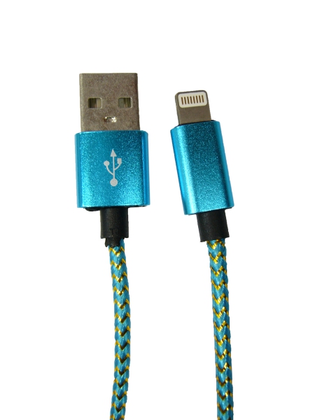 Кабель USB - 8pin Орбита KM-15 цветной (2А, для iPhone5/6/7) 1м
