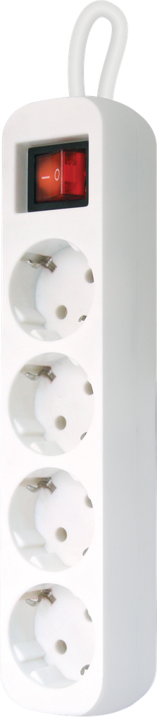 Удлинитель сетевой Defender S418 выключатель  (4 гнезда, 1,8 метра) с заземлением