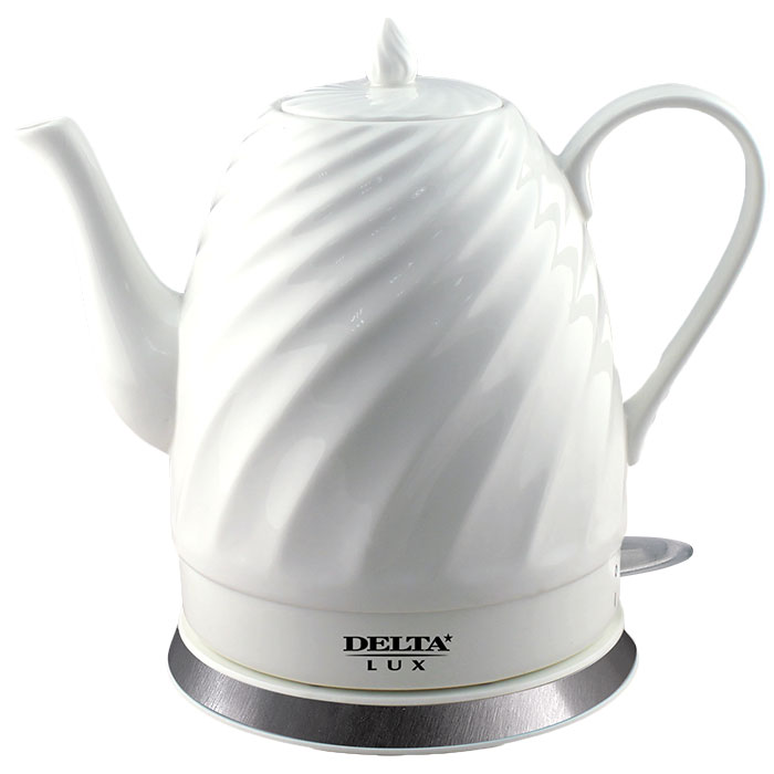 Чайник DELTA LUX DL-1238 корпус из фарфора , белый : 1500 Вт, 1,5л (6)