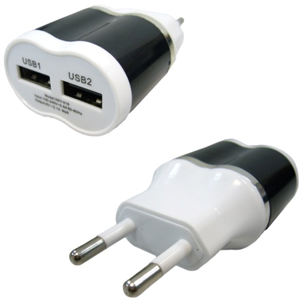 Блок пит USB сетевой  Орбита OT-APU11 (BS-2033) (2*USB, 5B, 2100mA)