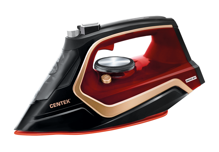 Утюг Centek CT-2313 RED (2600Вт керамическая подошва, 350мл, паровой удар, самоочистка, капля-стоп)