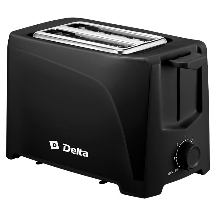 Тостер DELTA  DL-6900 черный (700Вт, 6-позиц таймер) 6/уп