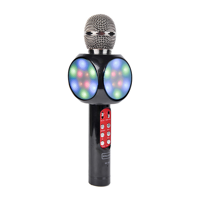 Микрофон Atom KM-1100L беспр., 6Вт, АКБ 1800мА/ч, Bluetooth (до10м), USB,AUX