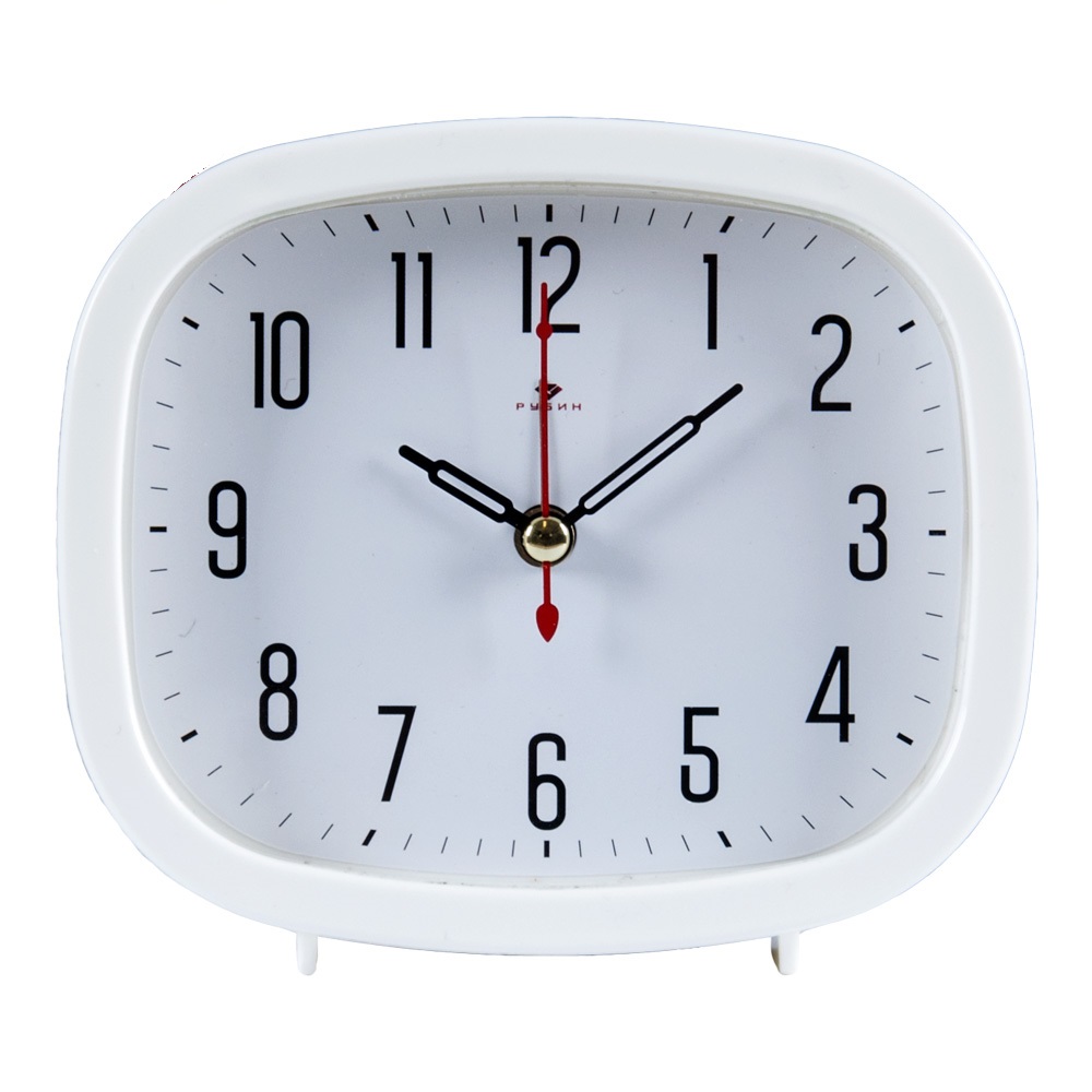Часы будильник  B5-003 белый Классика