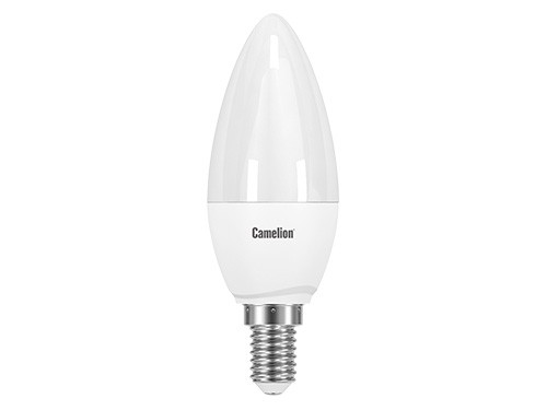 Эл. лампа светодиодная Camelion LED-C35- 7W-/845/E14(Свеча 7Вт 220В, аналог 60Вт) уп.1/10/100