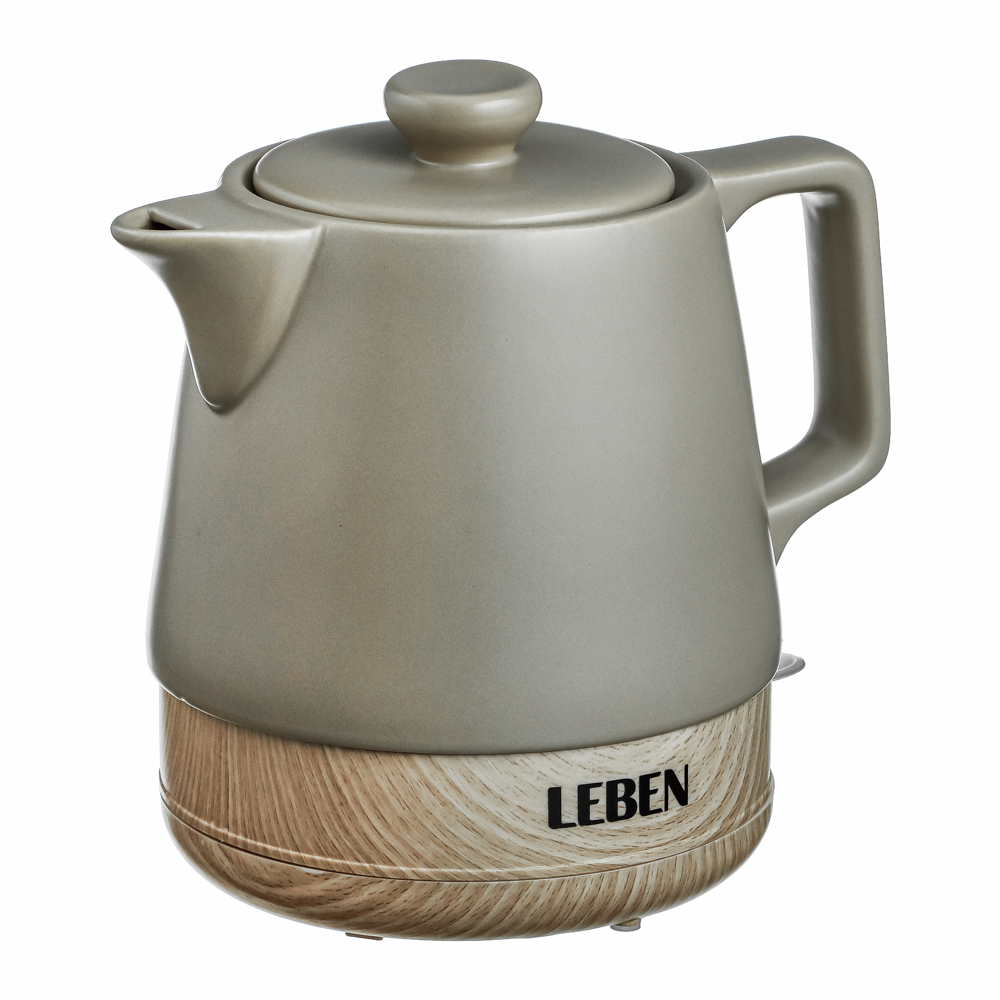 Чайник LEBEN 291-103 керамический 1 л, бежевый