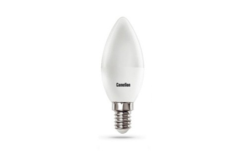 Эл. лампа светодиодная Camelion LED-C35- 8W-/830/E14 (Свеча 8Вт 220В, аналог 80Вт) уп.1/10/100