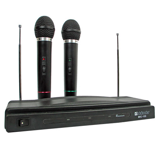 микрофон Defender MIC-155 набор из 2х беспроводных микрофонов, до 30м