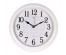 Часы настенные СН 3024 - 005  корпус белый "Фон письмо" круглые (30х30) (10)