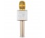 Микрофон OT-ERM05 золотой (Q9) для караоке беспроводной (Bluetooth, динамики, USB)