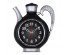 Часы настенные СН 2622 - 004 черный с серебром Узор  (26,5х24) (10)астенные часы оптом с доставкой по Дальнему Востоку. Настенные часы оптом со склада в Новосибирске.