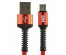 Кабель USB - TYPE C, 1.5м, 3А, тканевая оплётка, быстрая зарядка QC3.0, 3 цвета