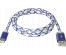 Кабель USB  ACH03-03LT голубой,LED,USB-Lightning, 1м DEFENDER