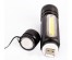 Фонарь  Ultra Flash  LED 51524 (фонарь аккум 4В, черный, 2LED, 3Вт, фокус, 4реж, USB, бокс)