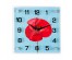 Часы настенные СН 2525 - 039 Красный мак квадратные (25x25) (5)астенные часы оптом с доставкой по Дальнему Востоку. Настенные часы оптом со склада в Новосибирске.
