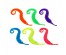 Игрушка Извилистый червяк, полиэстер, 23х2см, 6 цветов