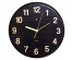 Часы настенные СН 2626 - 004 из металла, d=27 см, черный "Текстура дерева" (10)