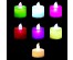 Фонари декоративные в виде свечей, пластик, LED, 4-4,5см, 6 цветов