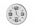 Часы настенные кварцевые Centek СТ-7101 White (30 см диам., круг, ОБЪЁМНЫЕ ЦИФРЫ, плавный ход)