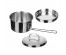 Набор посуды РУССО ТУРИСТО 3 пр. (кастрюля 850мл + кастрюля 350мл + крышка), нерж.сталь