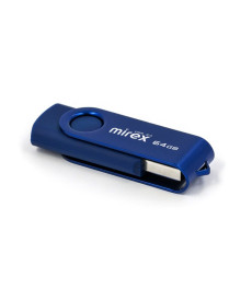 USB3.0 FlashDrives 64Gb Mirex SWIVEL DEEP BLUE