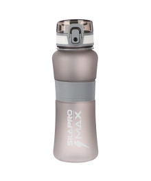 Бутылка спортивная с замком SILAPRO MAX, ULTIMATE GREY, 600мл, РС, силикон