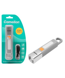 Фонарь  Camelion LED 29362 (фонарь аккум. 3,7В, серый, LED+SMD, 2Вт, 3 реж.,Type - C, блист.)ари Camelion оптом. Большой каталог фонарей Camelion оптом по низкой цене со склада в Новосибирске.
