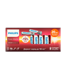 Бат LR3            Philips  Alkaline BL-20 (20/400)Батарейки оптом