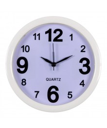 Часы будильник  B4-001 (диам 15 см) белый Классикастоку. Большой каталог будильников оптом со склада в Новосибирске. Будильники оптом по низкой цене.