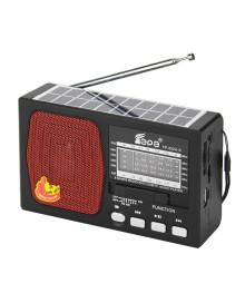радиопр Fepe FP-252BT-S аккумуляторный (USB, TF, Bluetooth, солнч. панель)