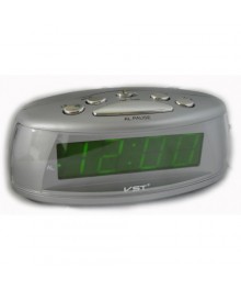 часы настольные VST-773/2 (зеленый) (без блока, пит от USB)стоку. Большой каталог будильников оптом со склада в Новосибирске. Будильники оптом по низкой цене.