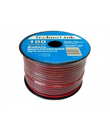 кабель акустический  Technolink 2*0.75мм2 черный/красный (42*0.15мм) CCA, 100м, пластик катушкастический оптом с доставкой по Дальнему Востоку. Большой выбор акустических кабелей по низкой цене.
