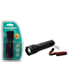 Фонарь  Camelion LED 51535  (фонарь, черный, LD, ZOOM, 5 реж 3XLR03, алюм.,откр. блистер)ари Camelion оптом. Большой каталог фонарей Camelion оптом по низкой цене со склада в Новосибирске.