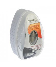 Губка-блеск для обуви SILVER с дозатором, силикон/антистатик, 6мл, черный, PS3007-01