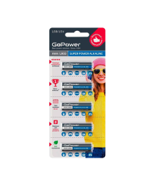 Бат LR3            GoPower BL5 Alkaline 1.5V (5/50/600)Батарейки оптом