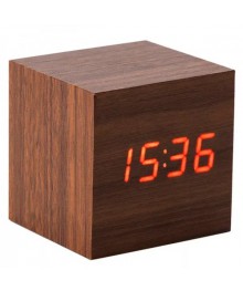 часы настольные VST-869-1 тёмно коричн корпус (красн цифры) (без блока, питание от USB)стоку. Большой каталог будильников оптом со склада в Новосибирске. Будильники оптом по низкой цене.