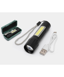 Фонарь NICEDEVICE ND-4004 ручной (350 люмен, 3 режима,  CREE T6 + COB, акк 1*18650)
