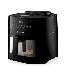 Аэрогриль BRAYER 2042BR, 1800 Вт,8 л, t. 200С, съемная решетка, таймер, LCD-дисплей, 8 программ, па
