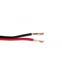 кабель акустический 2*0,35мм красно/черн Нетко 100м (20*0.15мм, CCA, пласт катуш)
