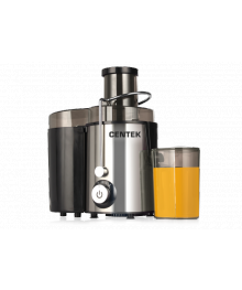 Соковыжималка Centek CT-1209 Black черн, сталь (600Вт, 2 скор. + Pulse, стакан 1л, горловина 65мм)