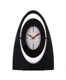 Часы будильник  B9-002 кварц, корпус черный "Классика" (10)стоку. Большой каталог будильников оптом со склада в Новосибирске. Будильники оптом по низкой цене.