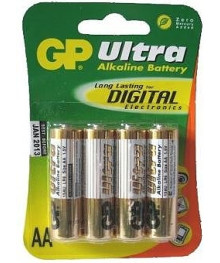 Бат LR6            GP Ultra (digital)  BP-4  (40шт/320)  (15AU-2CR4 Ultra)