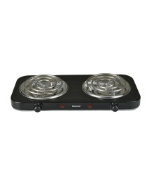 Электроплитка Blackton Bt HP206B NEW Чёрный ( 2 конф., тэновая, 5 режимов гагрева, 1+1кВт) 6шт/уп