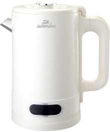 Чайник Добрыня DO-1266W (1.8л) 1800Вт пл/нжс молочный