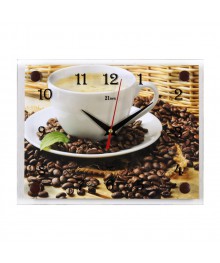 Часы настенные СН 2026 - 529 Чашечка кофе прямоуг (20х26)астенные часы оптом с доставкой по Дальнему Востоку. Настенные часы оптом со склада в Новосибирске.