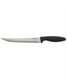 Нож Webber BE-2268C для нарезки из нерж стали  8" 20 см,"Carbon", черный гранит (120/12) оптом. Набор кухонных ножей в Новосибирске оптом. Кухонные ножи в Новосибирске большой ассортимент